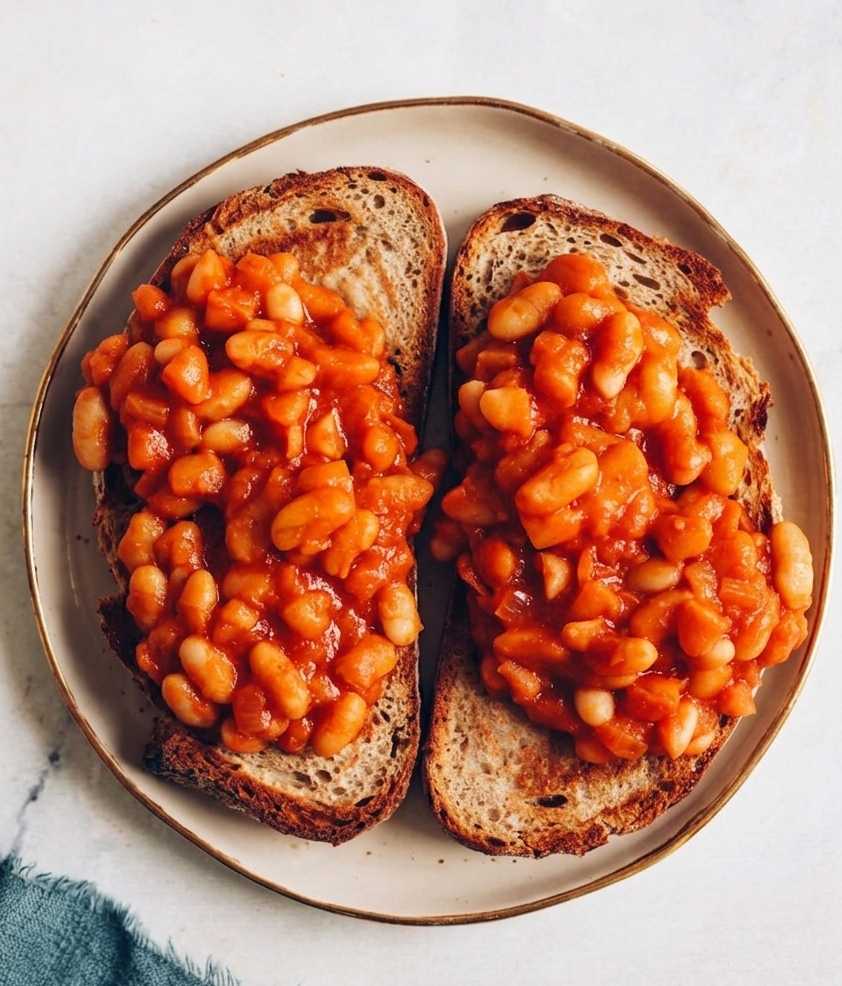 Bone Broth Baked Beans on Toast