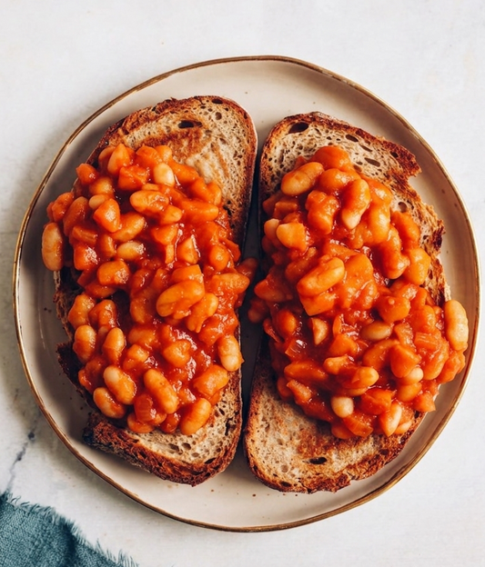 Bone Broth Baked Beans on Toast